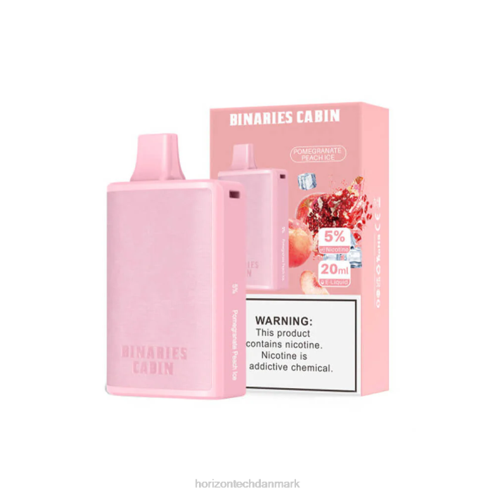 HorizonTech Vape Kit - HorizonTech Binaries Cabin engangs 20ml granatæble fersken is 62X485