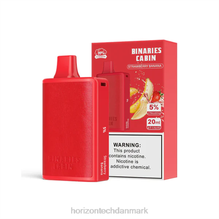 HorizonTech Vape Kit - HorizonTech Binaries Cabin engangs 20ml jordbær banan 62X469