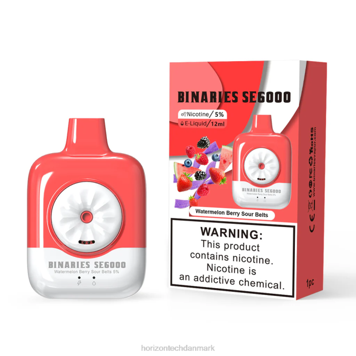 HorizonTech Copenhagen - HorizonTech Binaries Cabin engangs se 12ml vandmelon bær sure bælter 62X4138