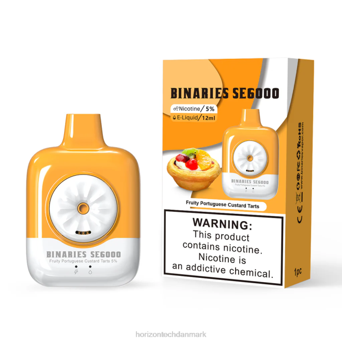 HorizonTech Danmark - HorizonTech Binaries Cabin engangs se 12ml frugtige portugisiske vanillecreme tærter 62X4137