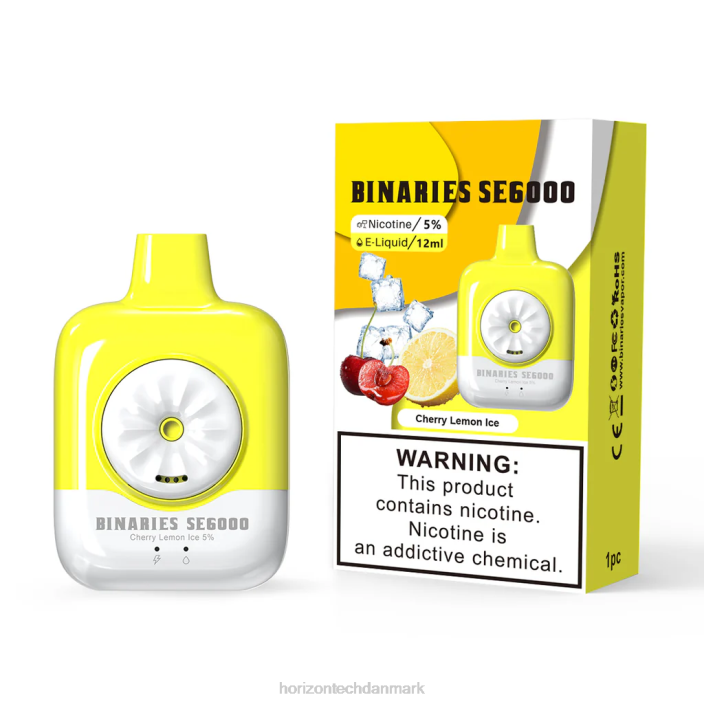 HorizonTech Danmark - HorizonTech Binaries Cabin engangs se 12ml kirsebær citron is 62X4145