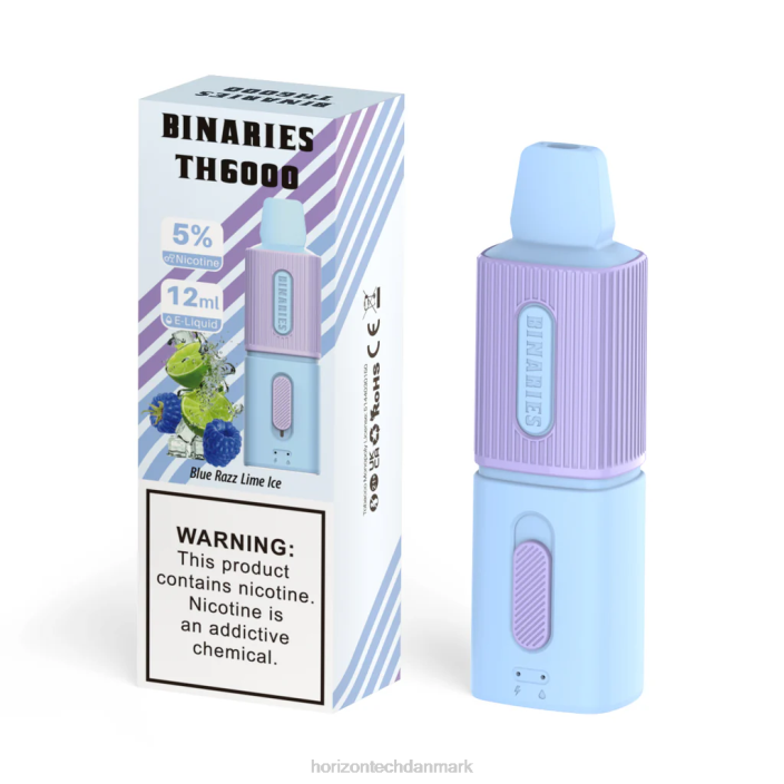 HorizonTech Copenhagen - HorizonTech Binaries Cabin th6000 engangs 12ml blå razz lime is 62X4106
