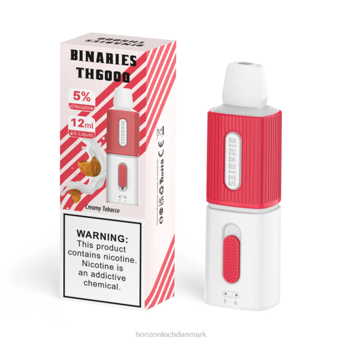 HorizonTech Copenhagen - HorizonTech Binaries Cabin th6000 engangs 12ml cremet tobak 62X4122