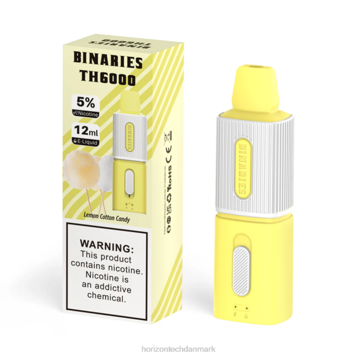 HorizonTech Mod - HorizonTech Binaries Cabin th6000 engangs 12ml citron bomuld slik 62X4100