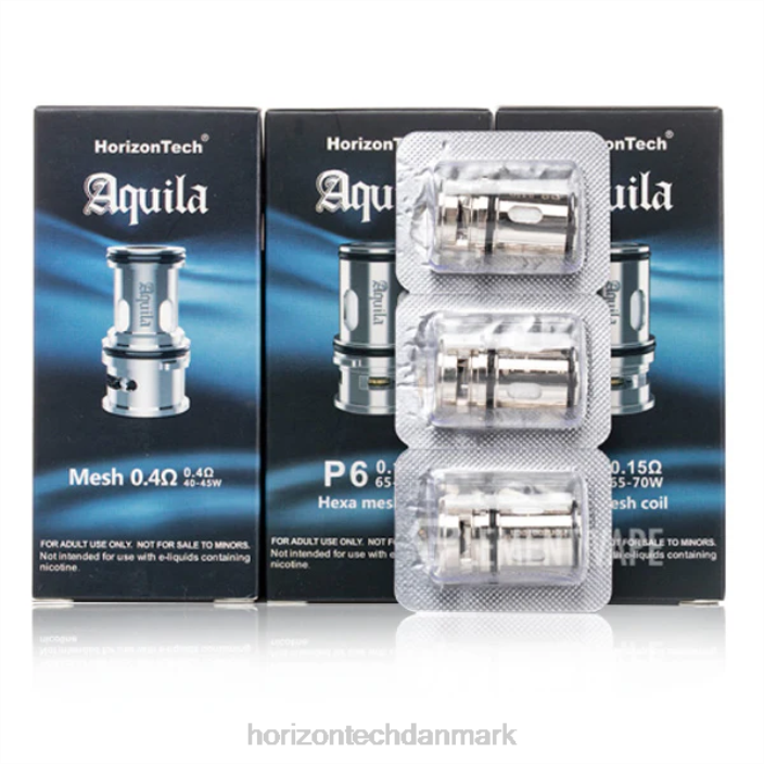 Horizon Tech Vape - HorizonTech Aquila spole (3-pak) p6 - 0,15 ohm (3-pak) 62X4183